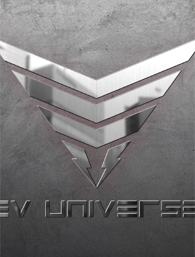 EV Universe logo mockup