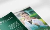 A mockup brochure for Jeneil Biotech