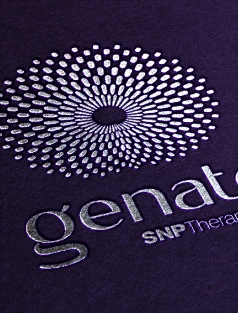 Genate logo mockup and design concept