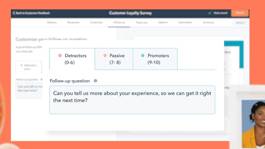 Example of HubSpot's customer service chat solutions