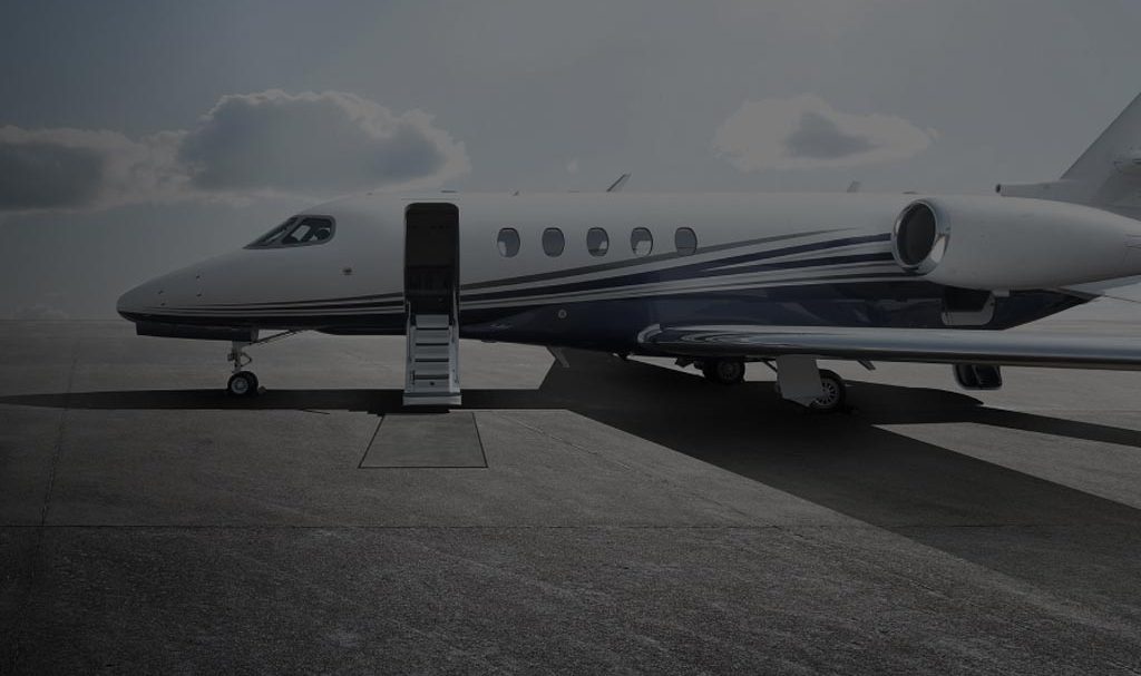 A background image for Nexgen of a private plane