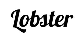 The word Lobster written in the Lobster font