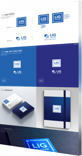 Brand book and style guidelines for LIG Solutions