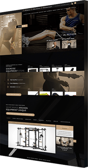 eCommerce website design company portfolio example: Archon
