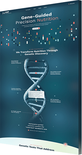 Web design agency portfolio example: SNP Therapeutics