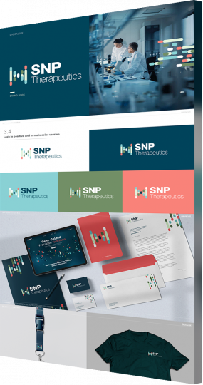 New York logo design services featured example SNP therapeutics