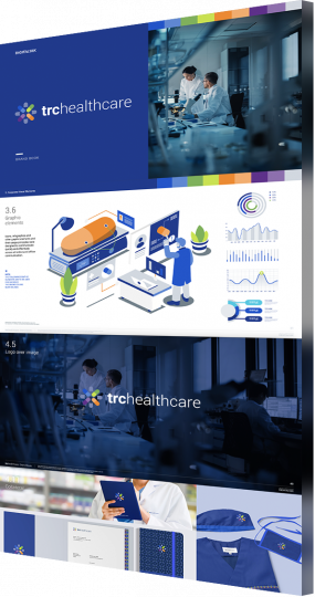 New York logo design services featured example TRC healthcare