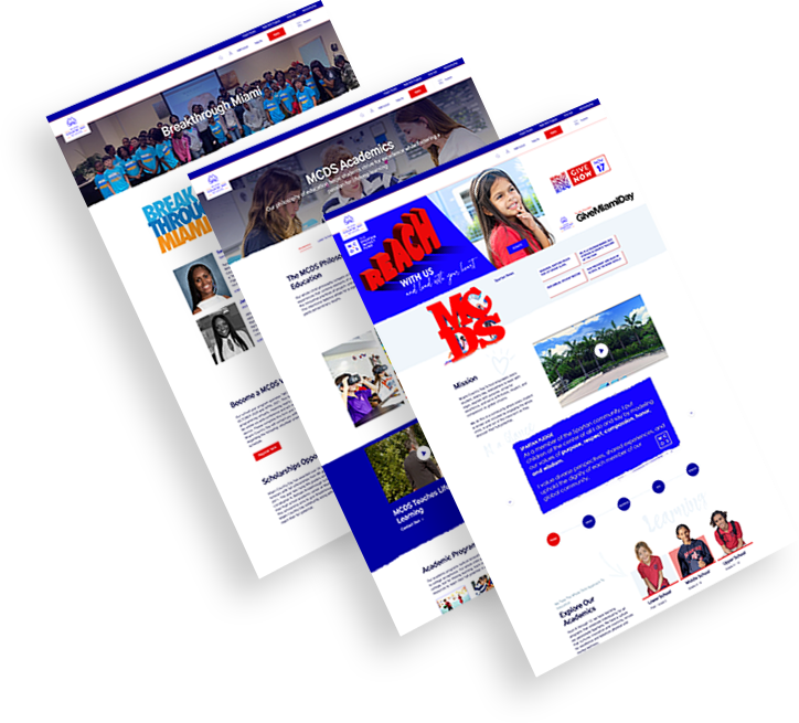 Miami Country Day School website redesign