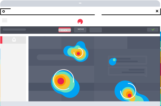 Image example of heatmaps in web design.