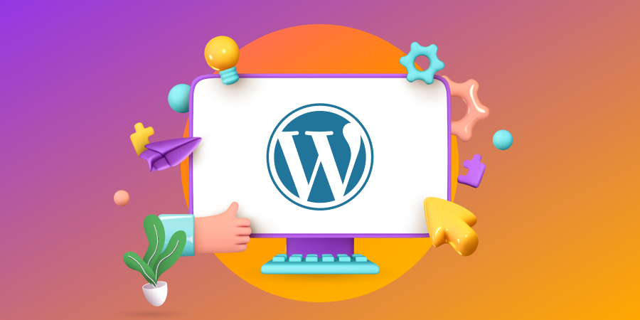 a 3d vector image to illustrate wordpress and wordpress maintenance services